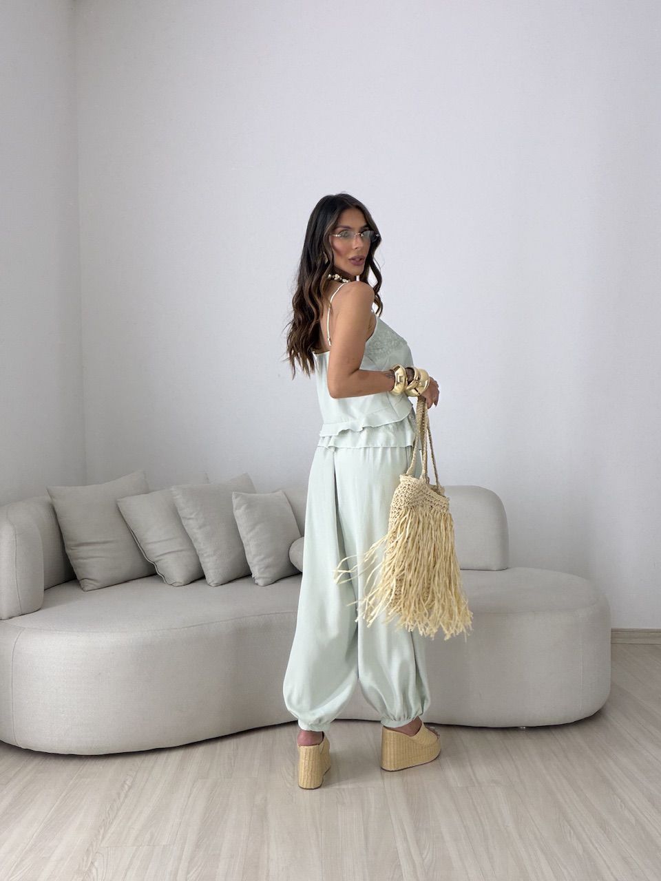 CONJUNTO LORRAINE ALADIM VERDE