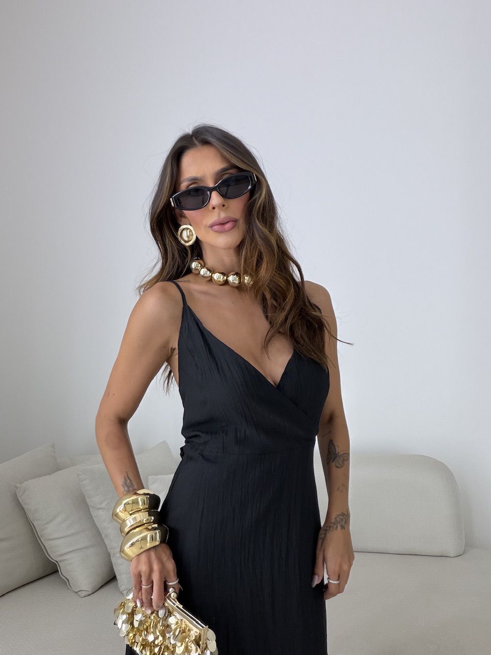 VESTIDO ANASTÁCIA ALCINHA PRETO