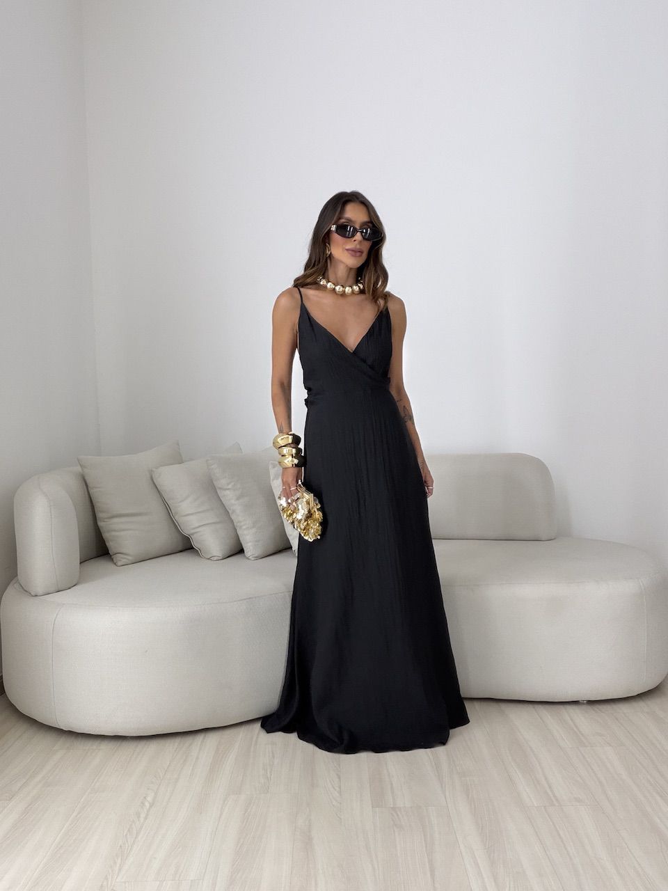 VESTIDO ANASTÁCIA ALCINHA PRETO