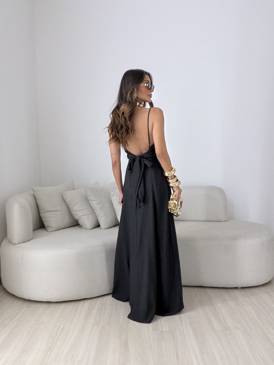 VESTIDO ANASTÁCIA ALCINHA PRETO
