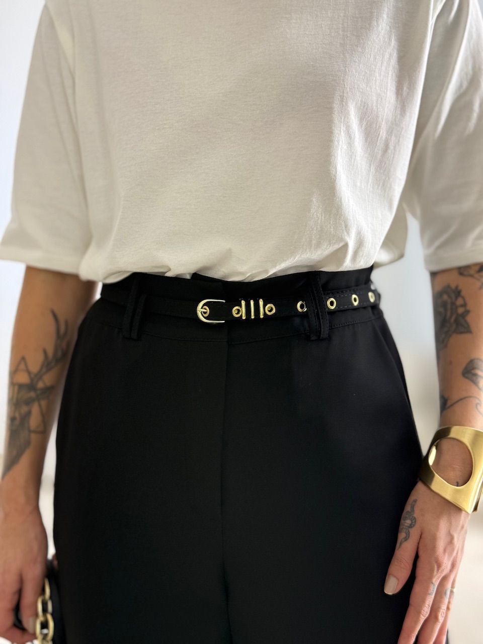 CALÇA EDUARDA CINTO PRETA