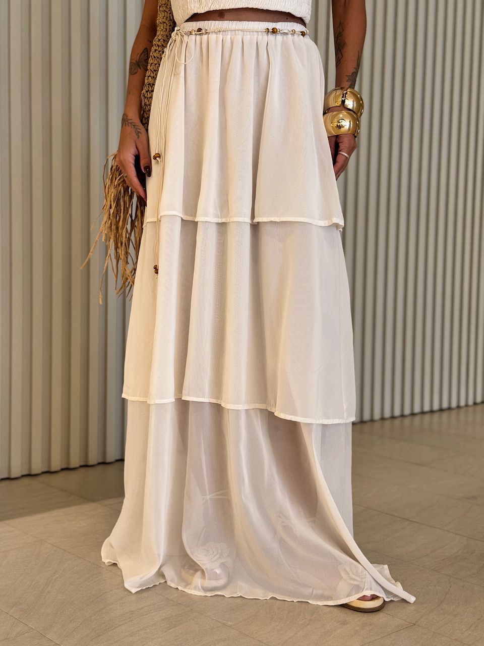 CONJUNTO MANU LASTEX MARFIM