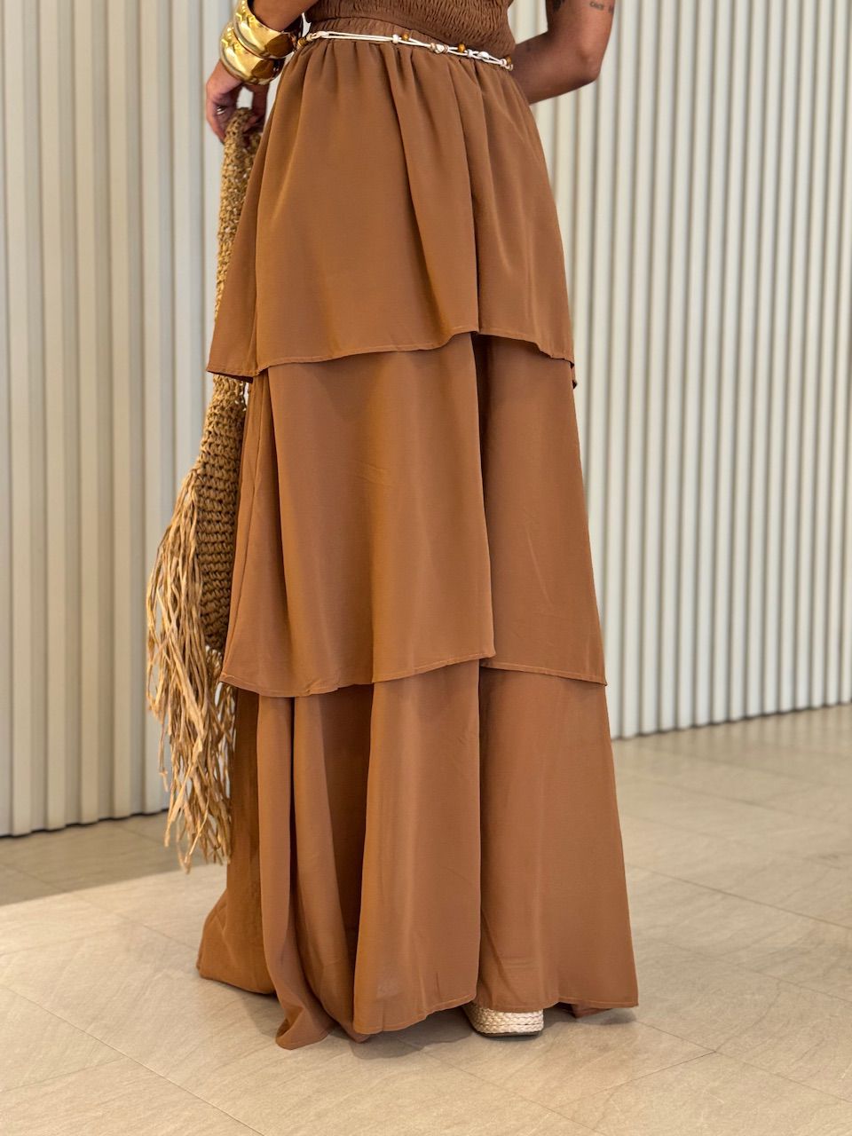 CONJUNTO MANU LASTEX MARROM