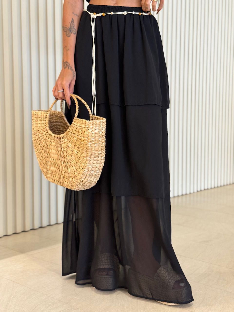 CONJUNTO MANU LASTEX PRETO