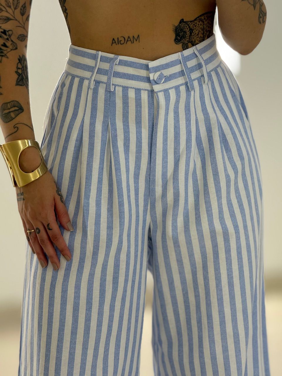 CONJUNTO MOANA LISTRADO BABY BLUE