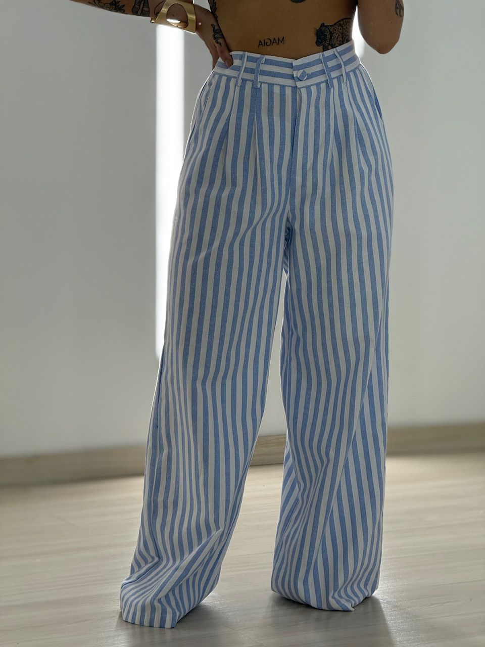 CONJUNTO MOANA LISTRADO BABY BLUE