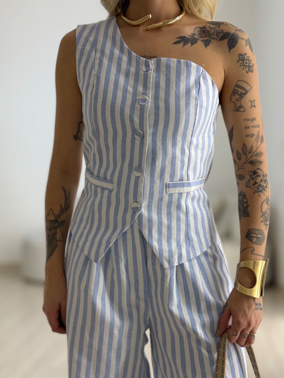 CONJUNTO MOANA LISTRADO BABY BLUE