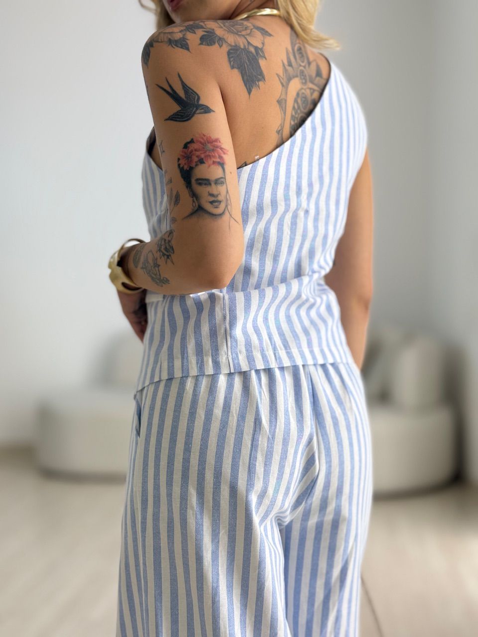 CONJUNTO MOANA LISTRADO BABY BLUE