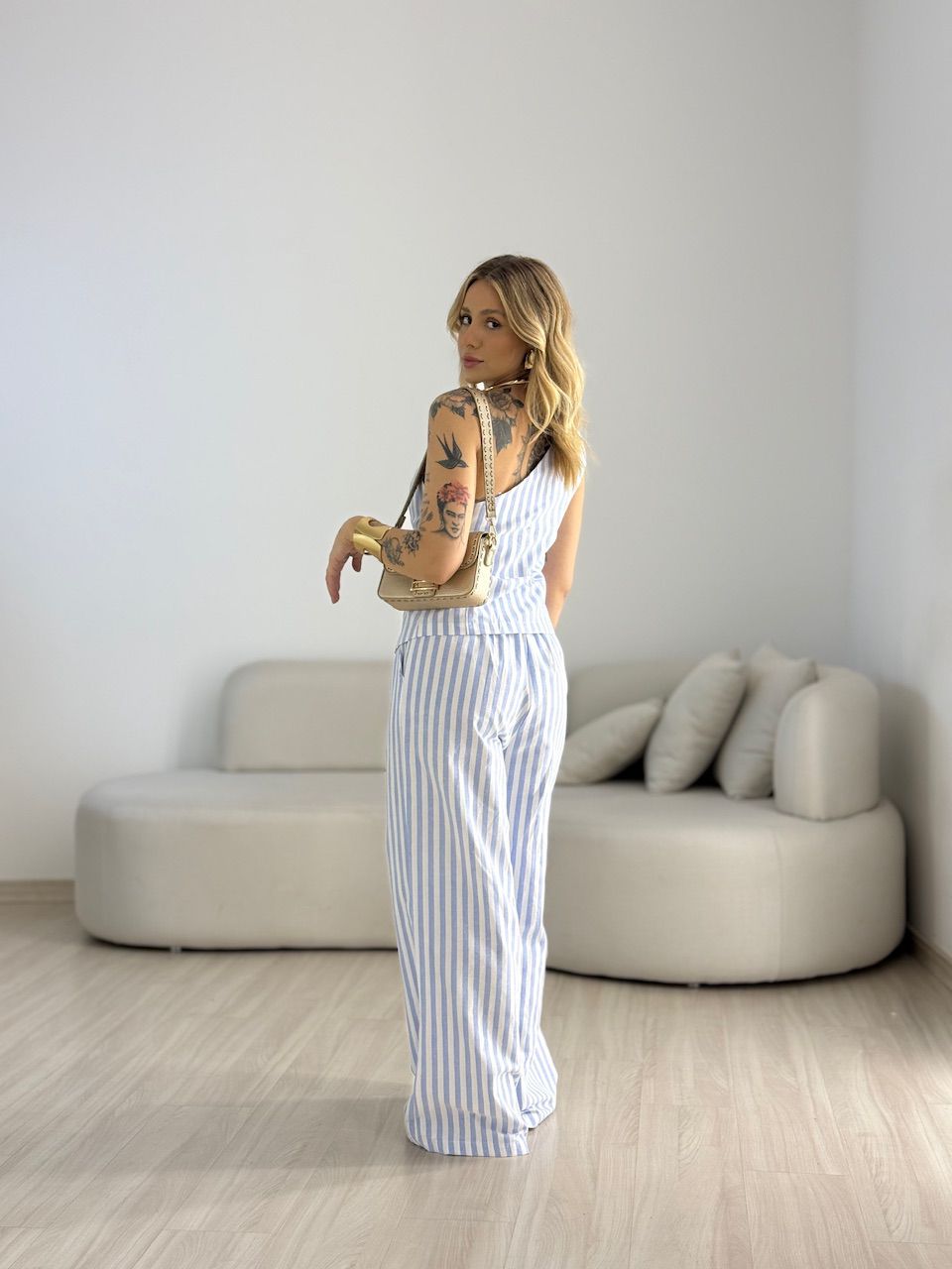 CONJUNTO MOANA LISTRADO BABY BLUE