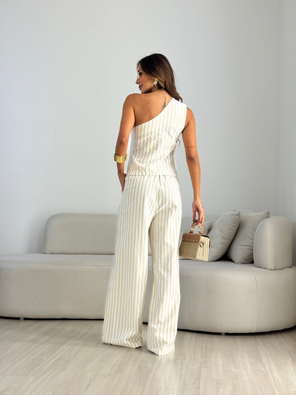 CONJUNTO MOANA LISTRADO NUDE