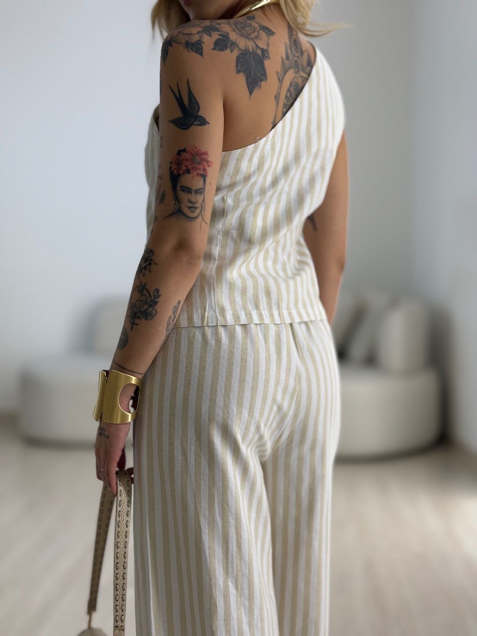 CONJUNTO MOANA LISTRADO NUDE