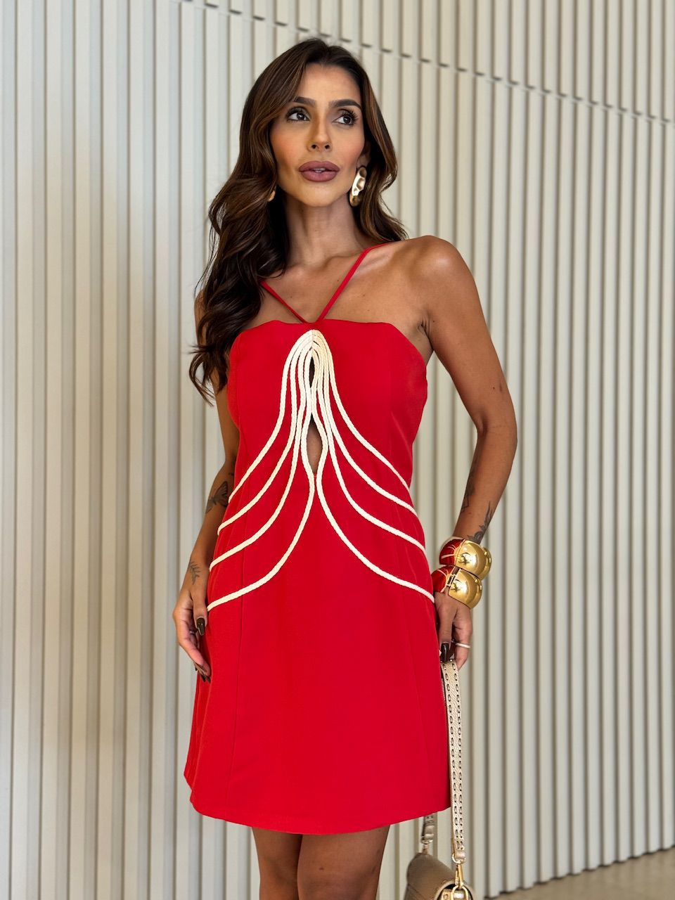 VESTIDO CINTIA CURTO VERMELHO