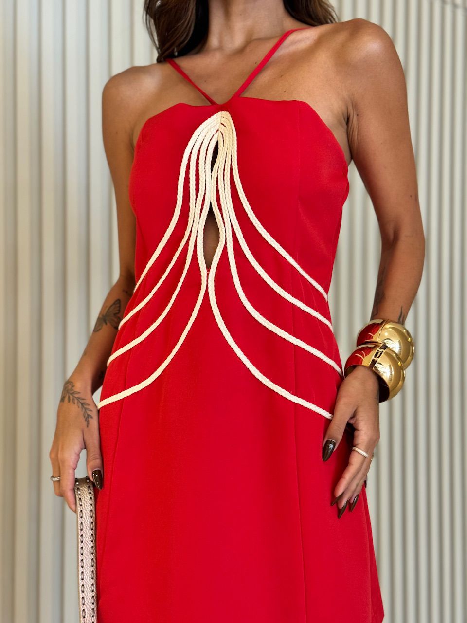 VESTIDO CINTIA CURTO VERMELHO