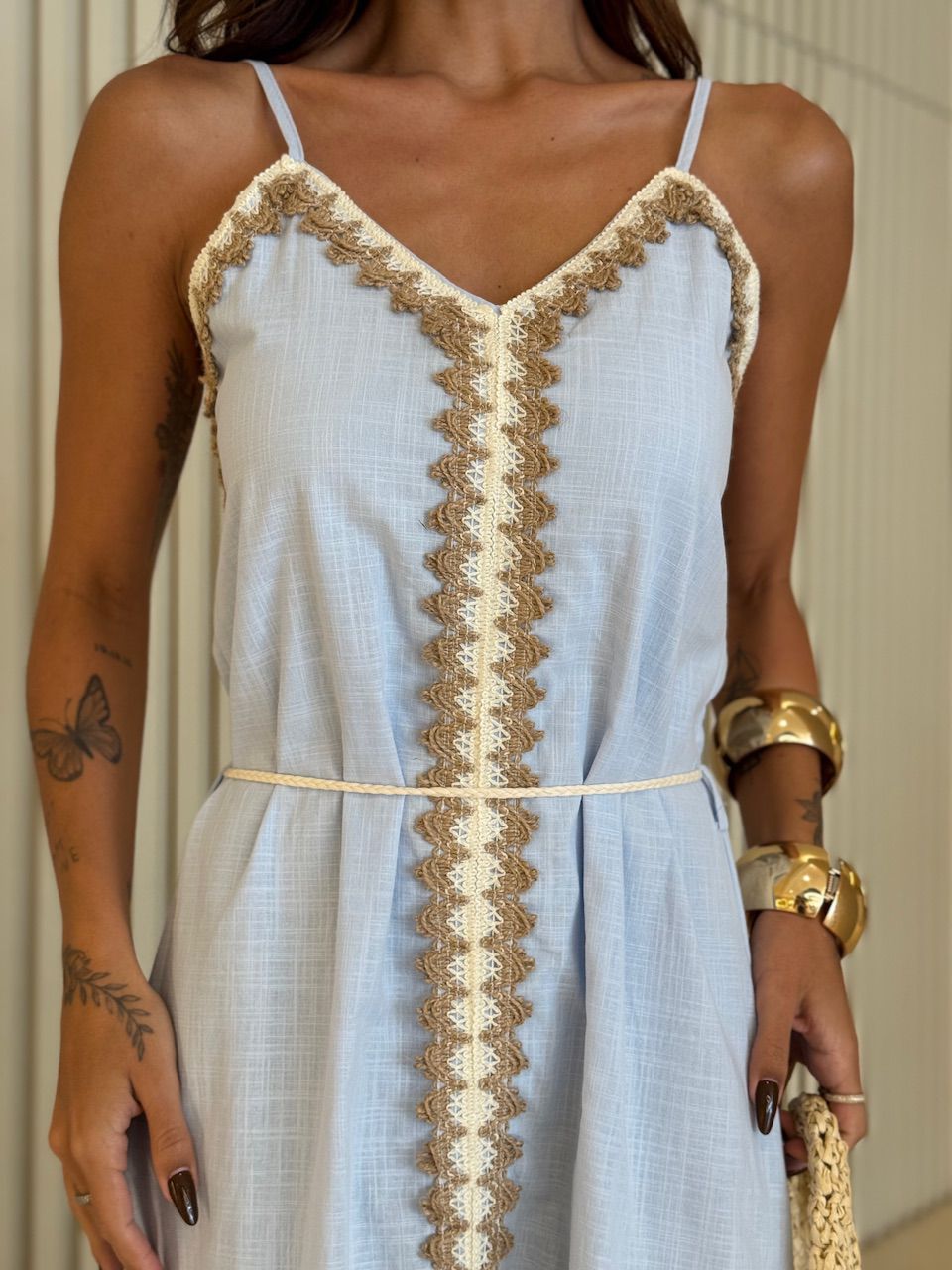 VESTIDO ROBERTA BORDADO AZUL