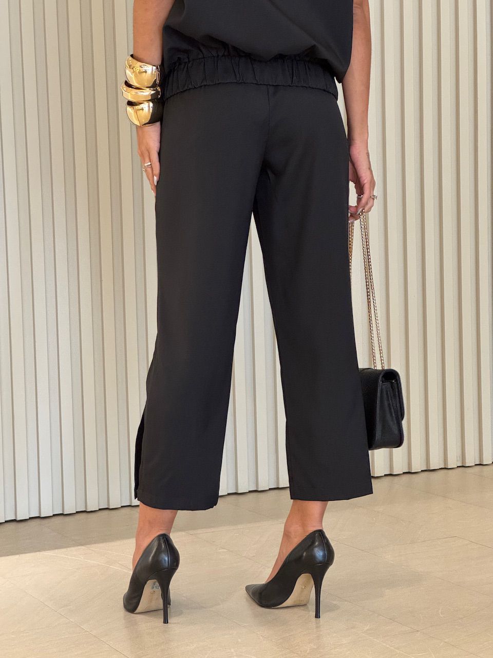 CALÇA GIOVANA BOTÃO PRETA