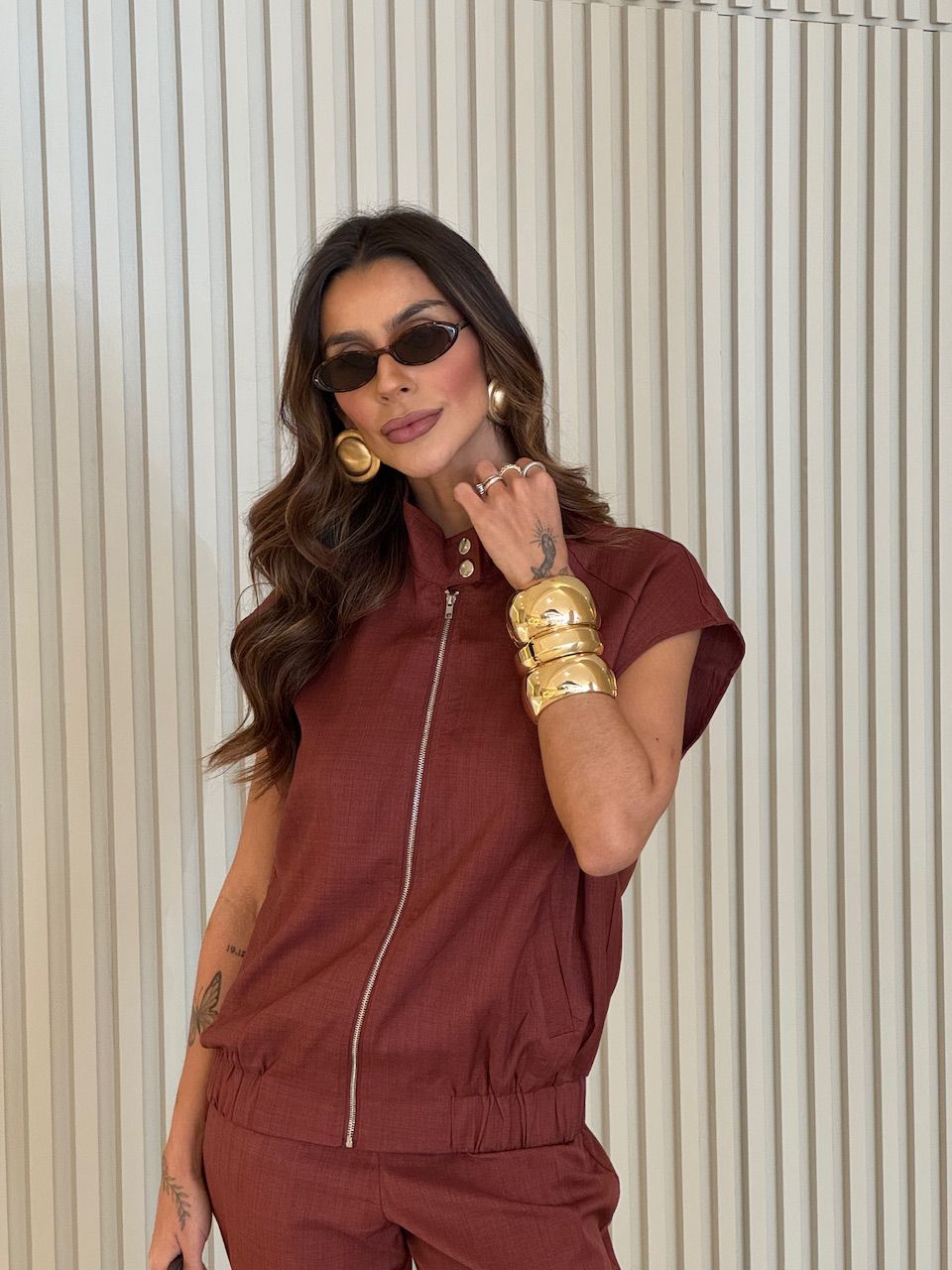 COLETE MANUELA ZÍPER VINHO