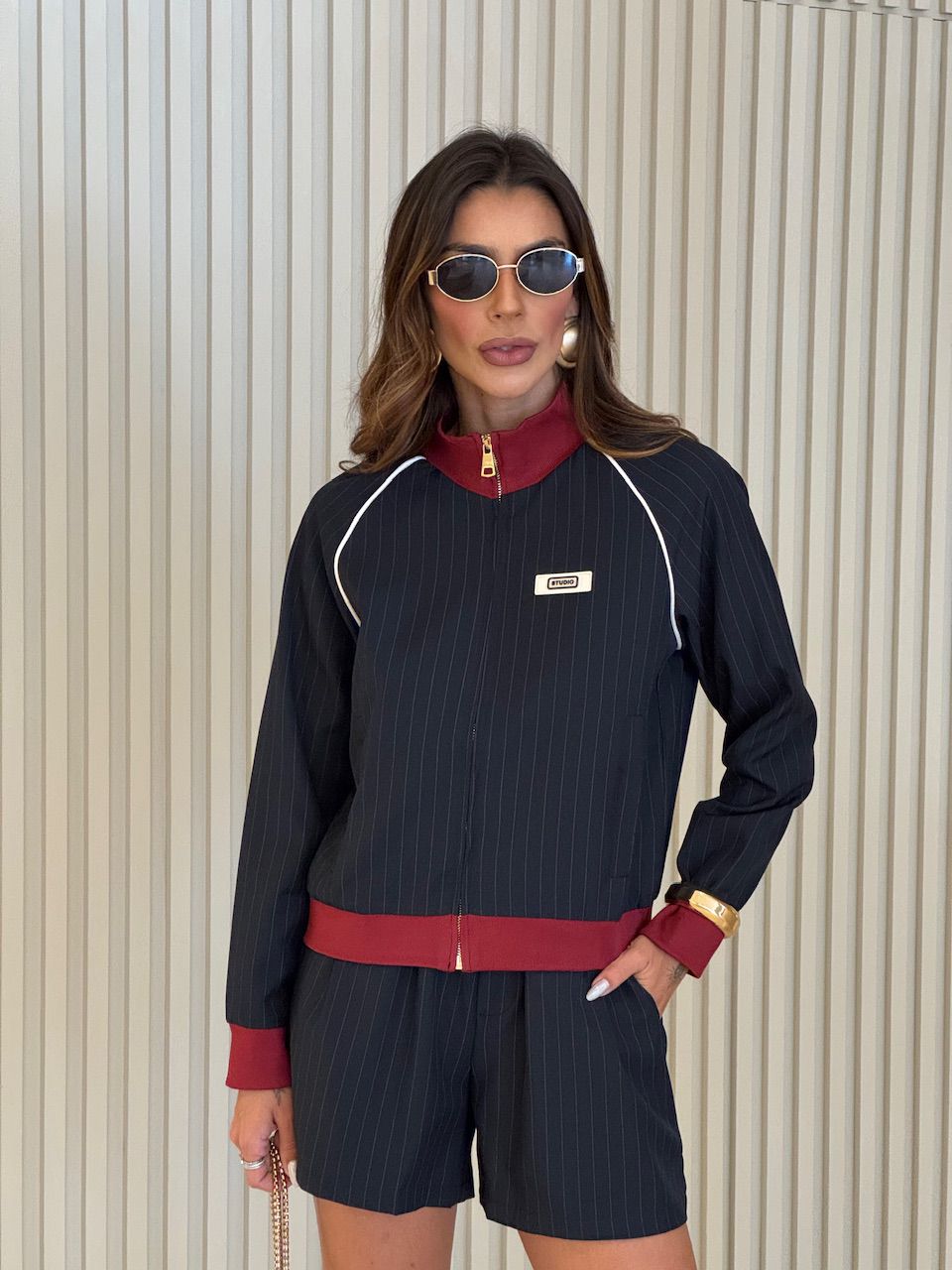 JAQUETA LUANA RISCA DE GIZ MARINHO