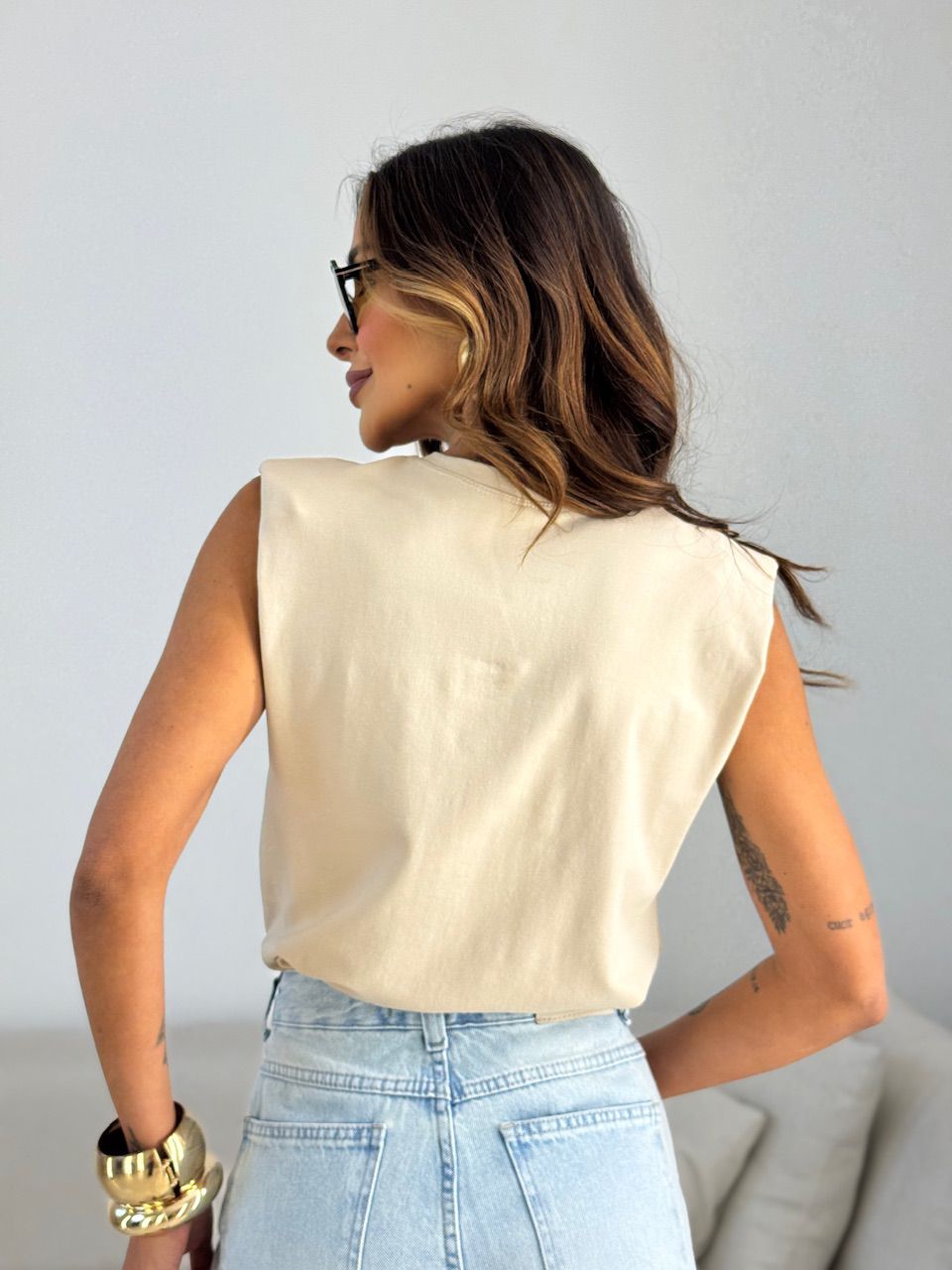 BLUSA MARIANE MUSCLE AREIA