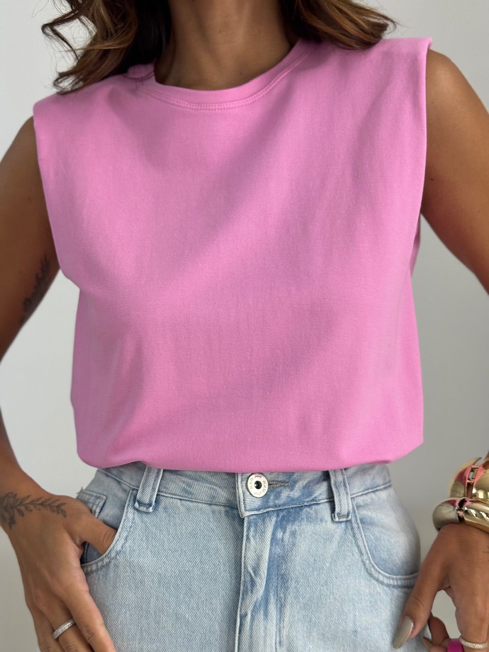 BLUSA MARIANE MUSCLE ROSA