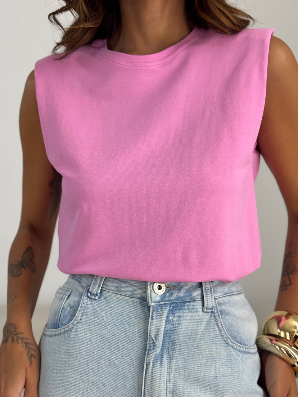 BLUSA MARIANE MUSCLE ROSA