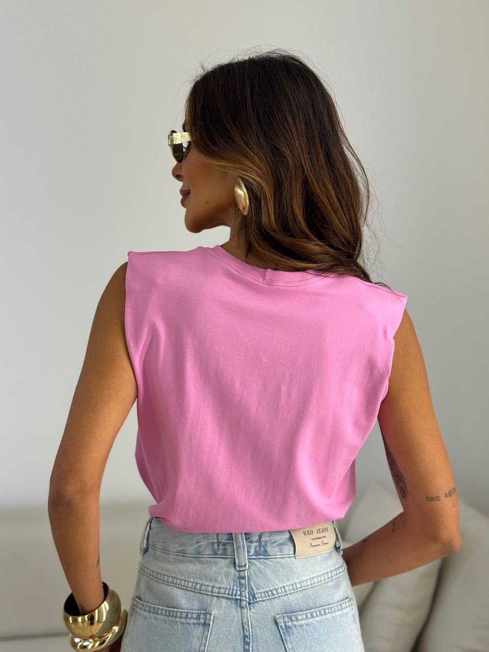 BLUSA MARIANE MUSCLE ROSA