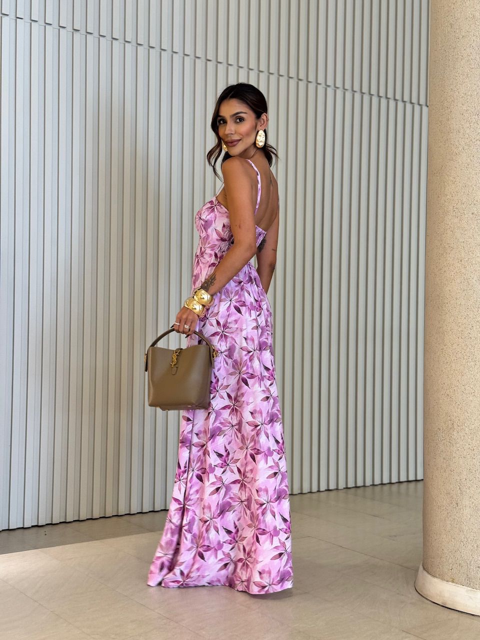 VESTIDO BÁRBARA ESTAMPADO ROSA