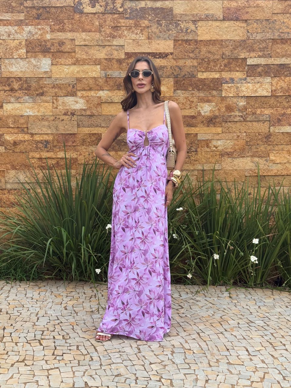 VESTIDO BÁRBARA ESTAMPADO ROSA
