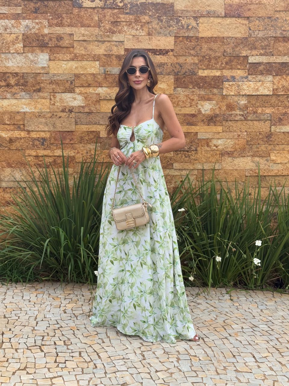 VESTIDO BÁRBARA ESTAMPADO VERDE