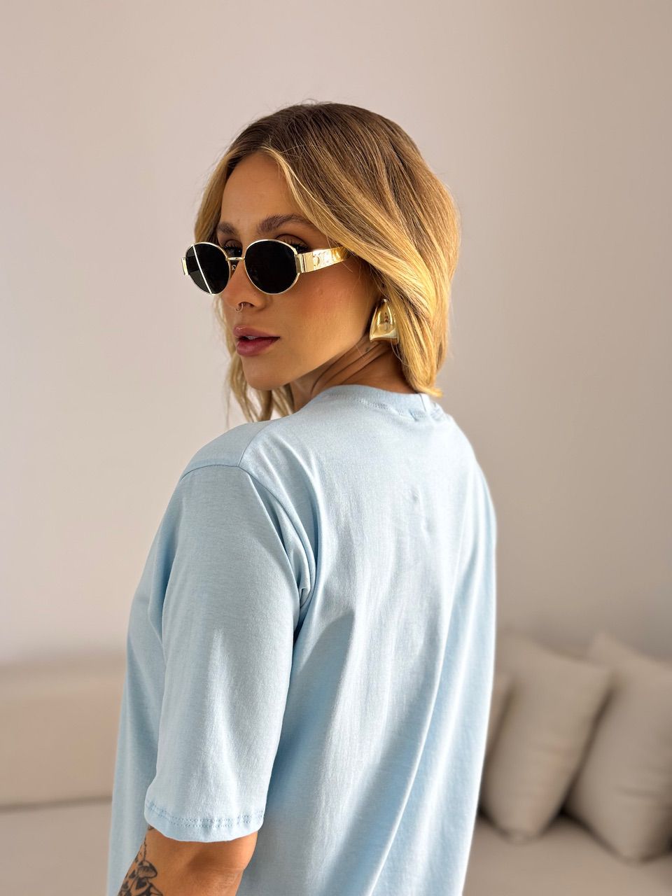 VESTIDO LILIANE CF MIDI azul