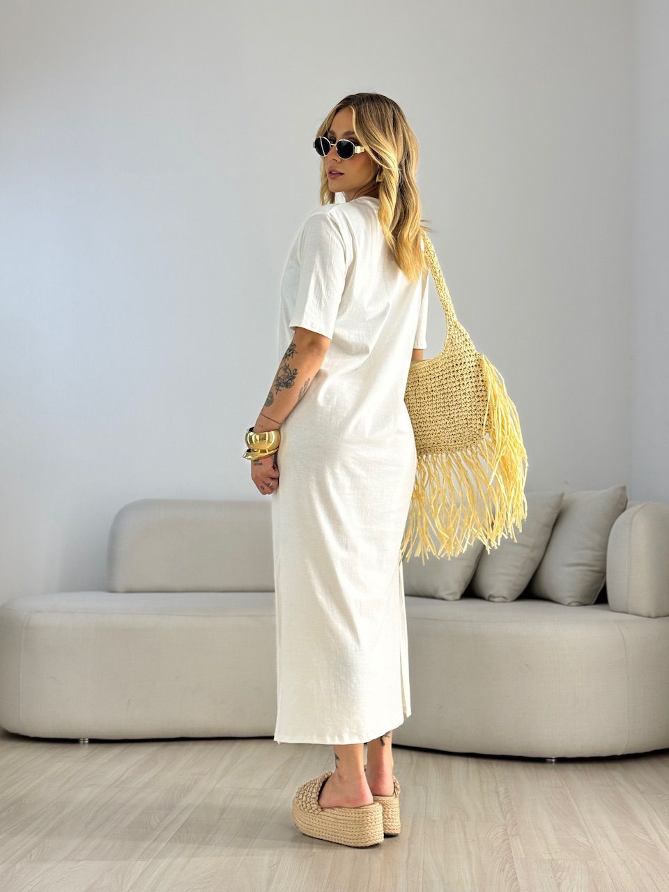 VESTIDO LILIANE CF MIDI OFF