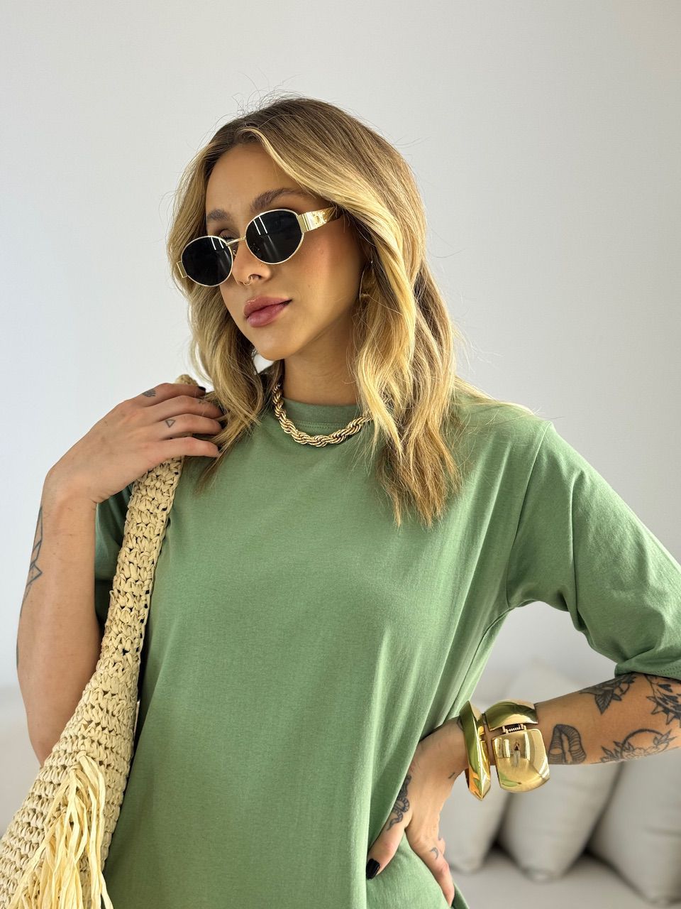 VESTIDO LILIANE CF MIDI VERDE