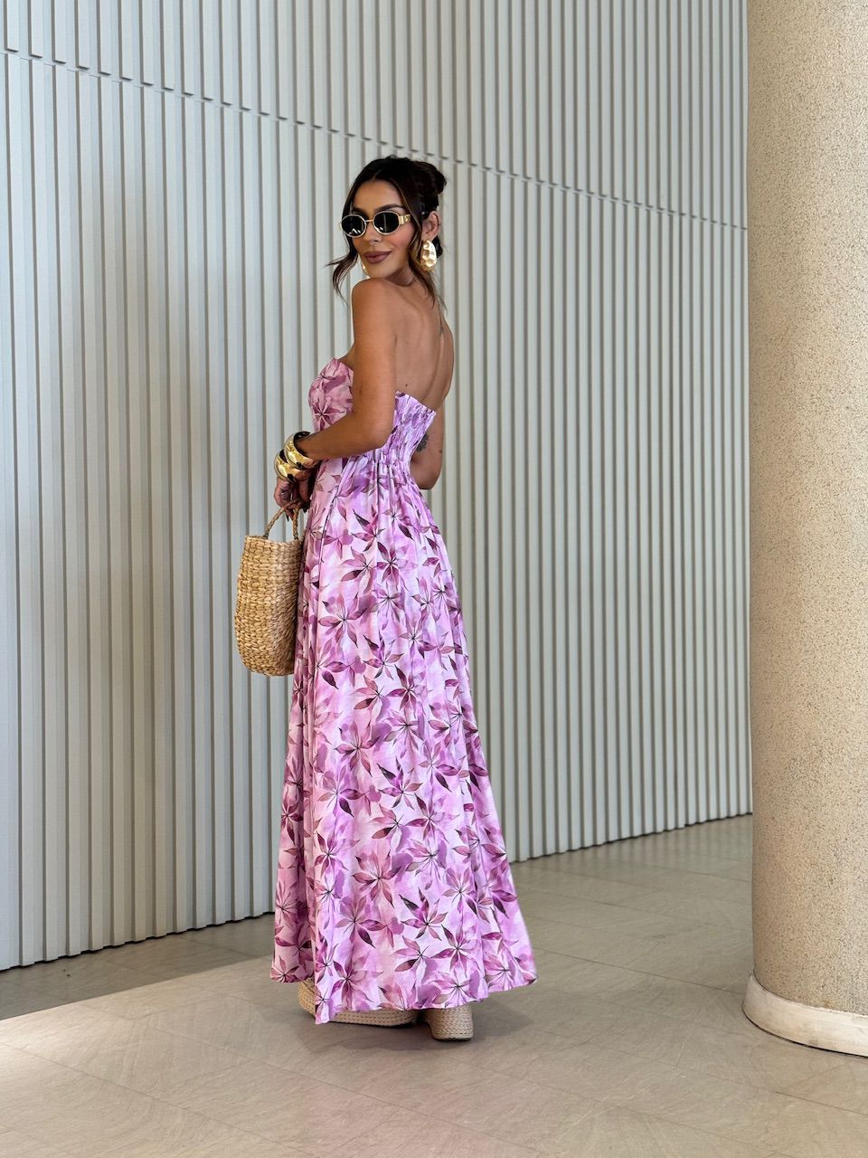 VESTIDO ESTHER ESTAMPADO ROSA