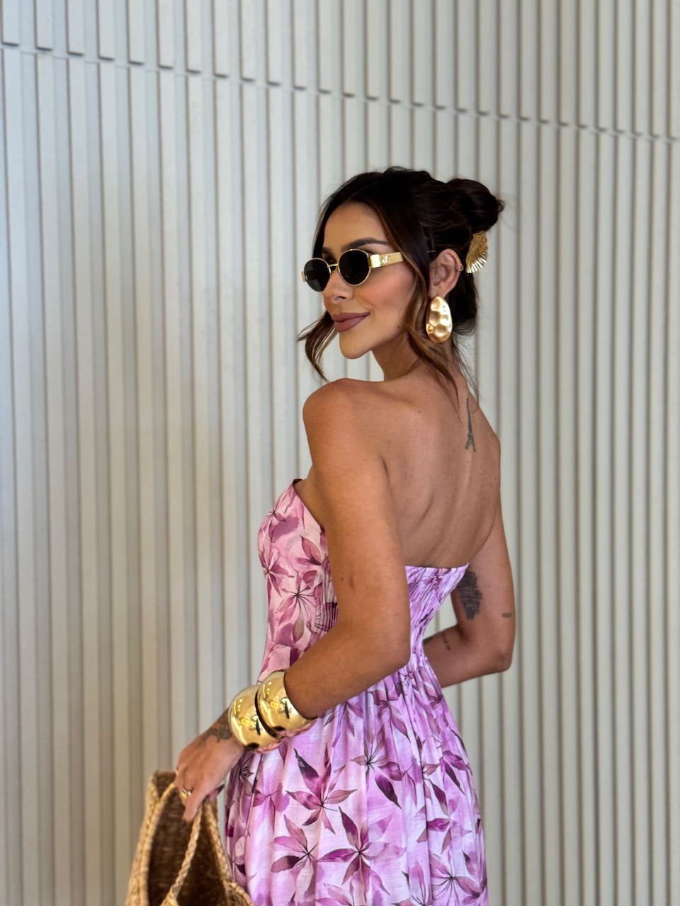 VESTIDO ESTHER ESTAMPADO ROSA