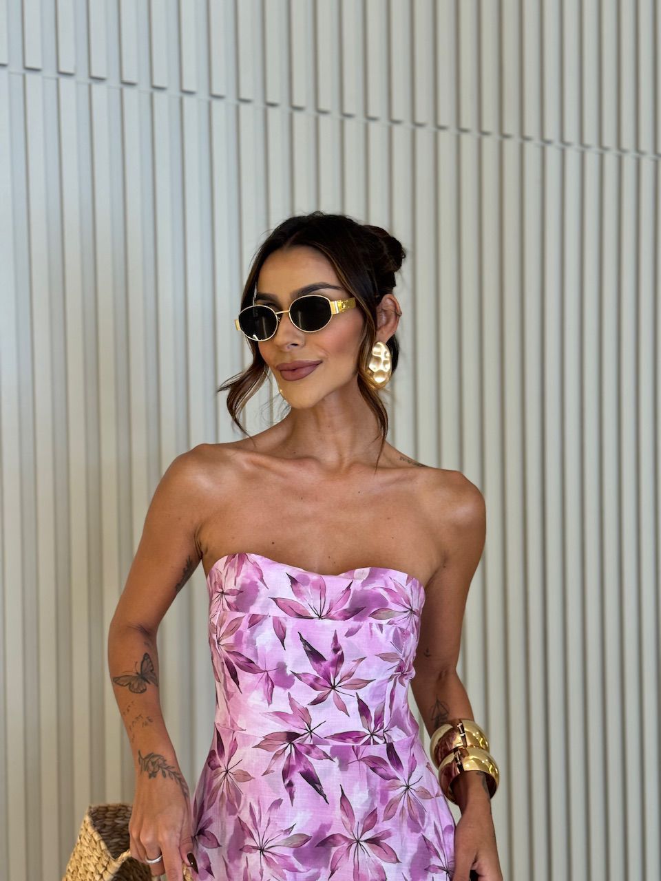 VESTIDO ESTHER ESTAMPADO ROSA