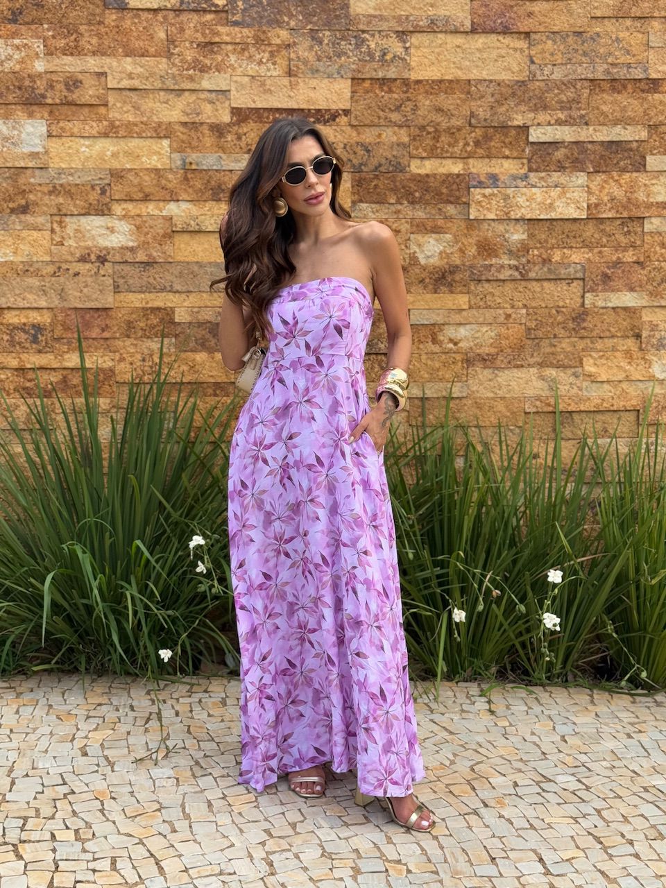 VESTIDO ESTHER ESTAMPADO ROSA