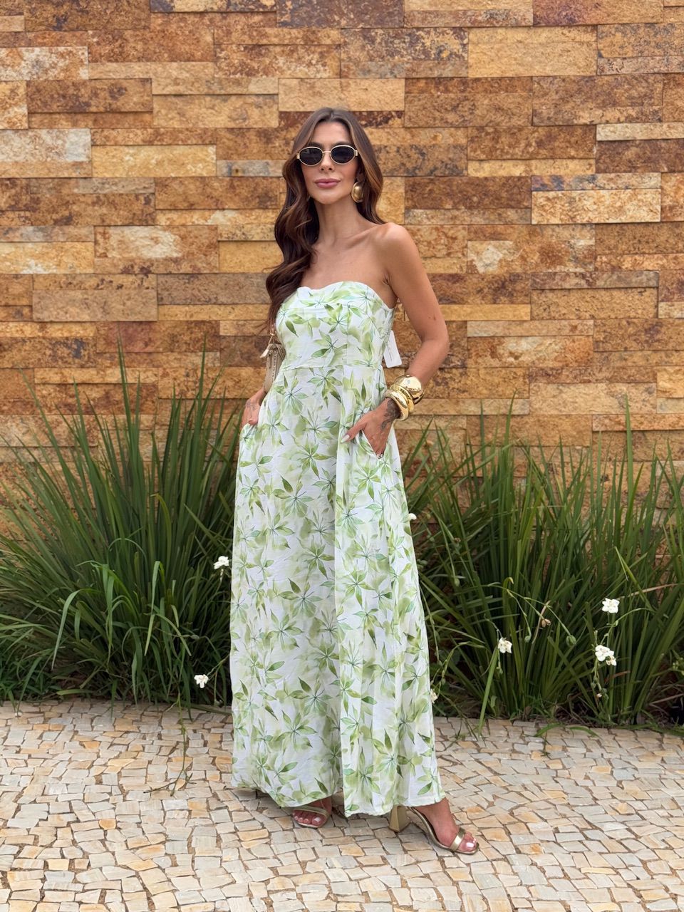 VESTIDO ESTHER ESTAMPADO VERDE