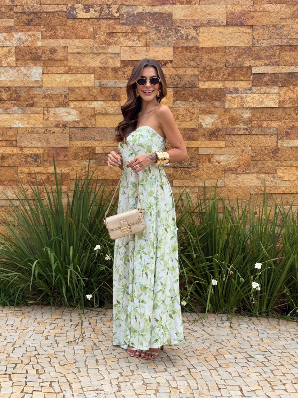 VESTIDO ESTHER ESTAMPADO VERDE