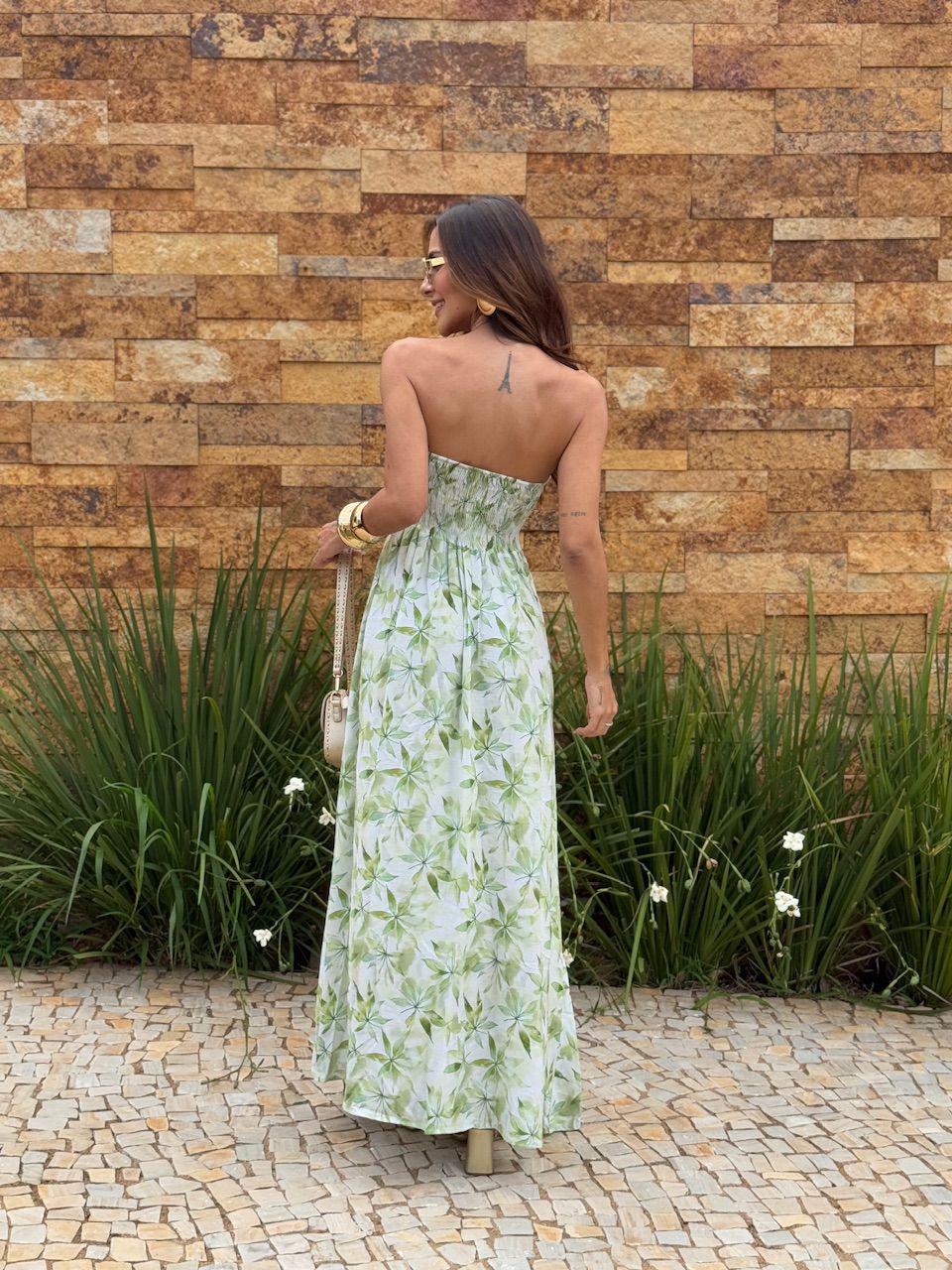 VESTIDO ESTHER ESTAMPADO VERDE