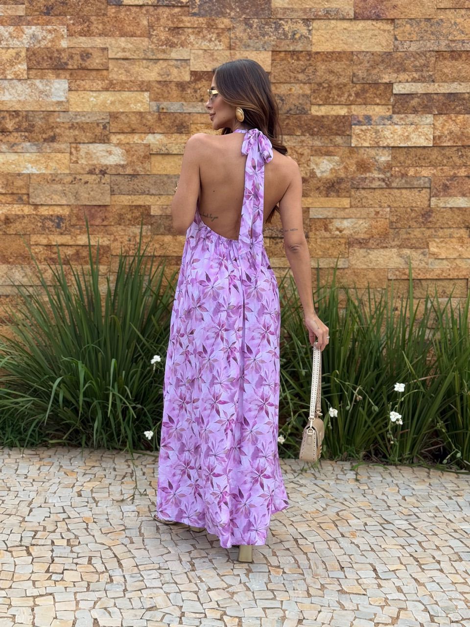 VESTIDO MARCELI ESTAMPADO ROSA