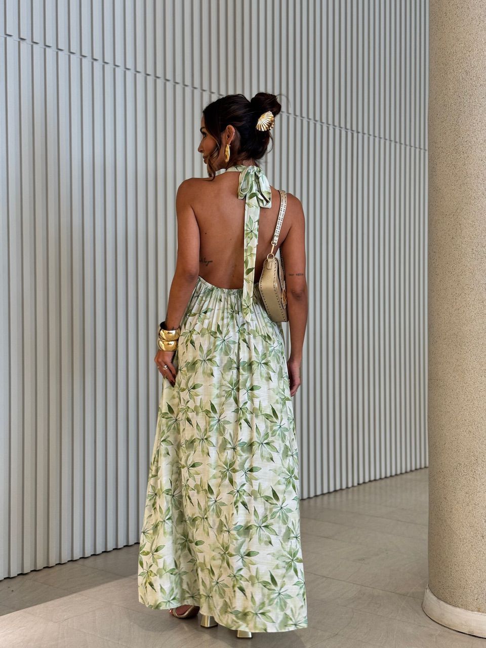 VESTIDO MARCELI ESTAMPADO VERDE