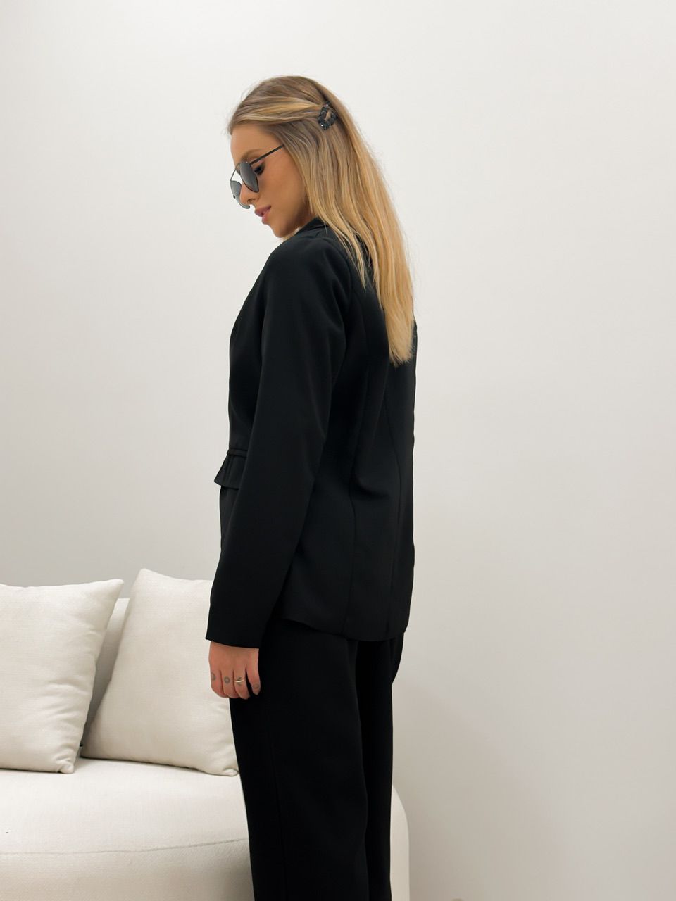 CONJUNTO BLAZER COM CALÇA PRETO