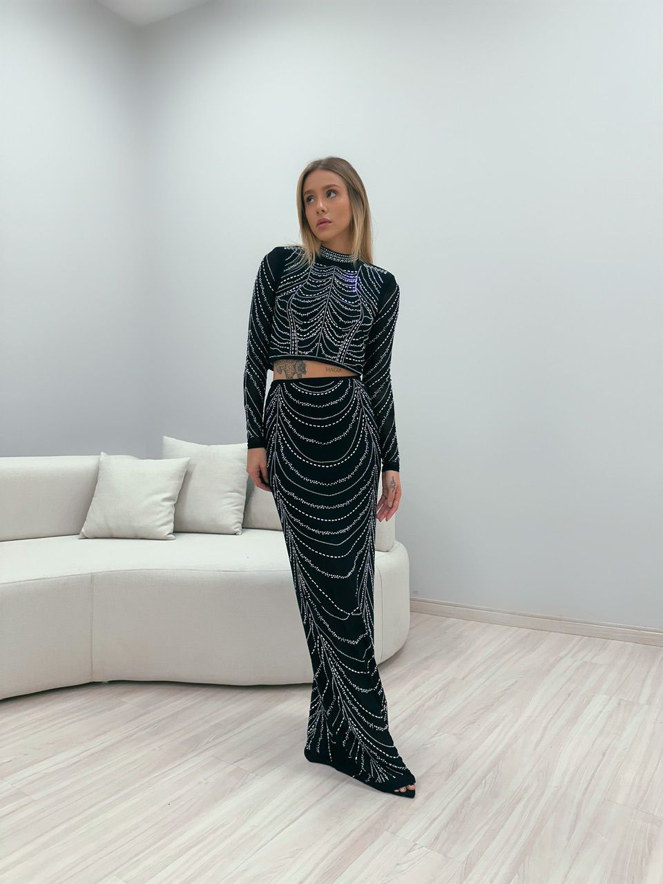 CONJUNTO BRILHO PRETO