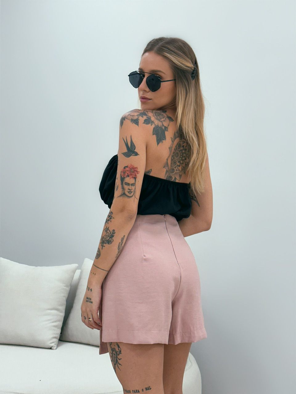 SHORT SAIA JULIA CINTO ROSA