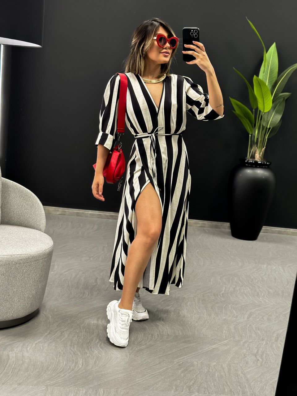 VESTIDO BRUNA ENVELOPE PRETO