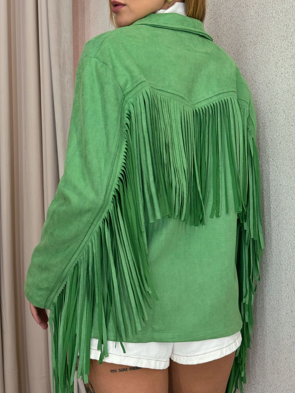 CAMISA VIVIAN FRANJAS VERDE