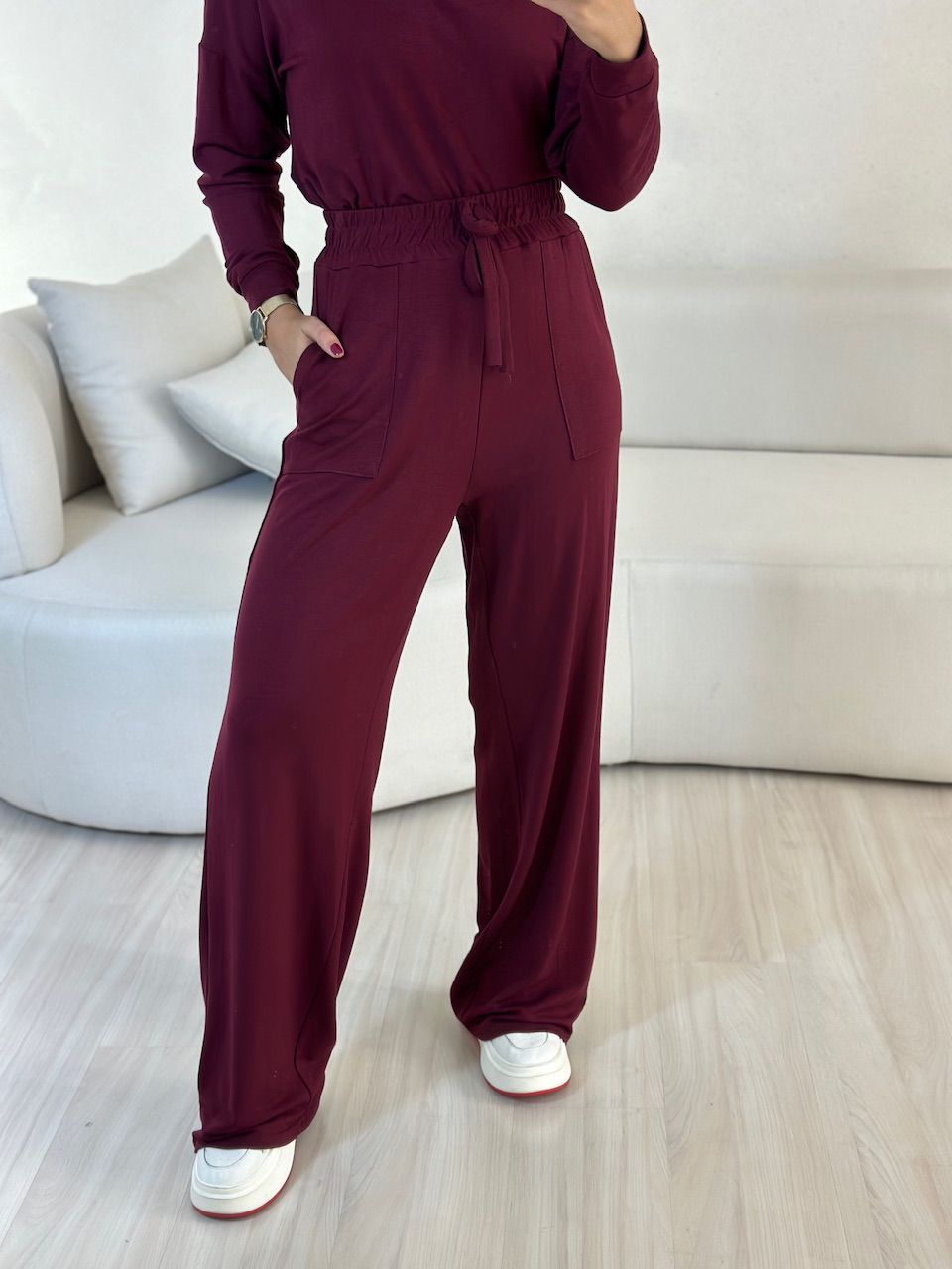 CONJUNTO LAVÍNIA MOLETINHO CHERRY RED