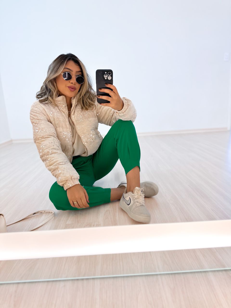 PUFFER PAETÊ Nude