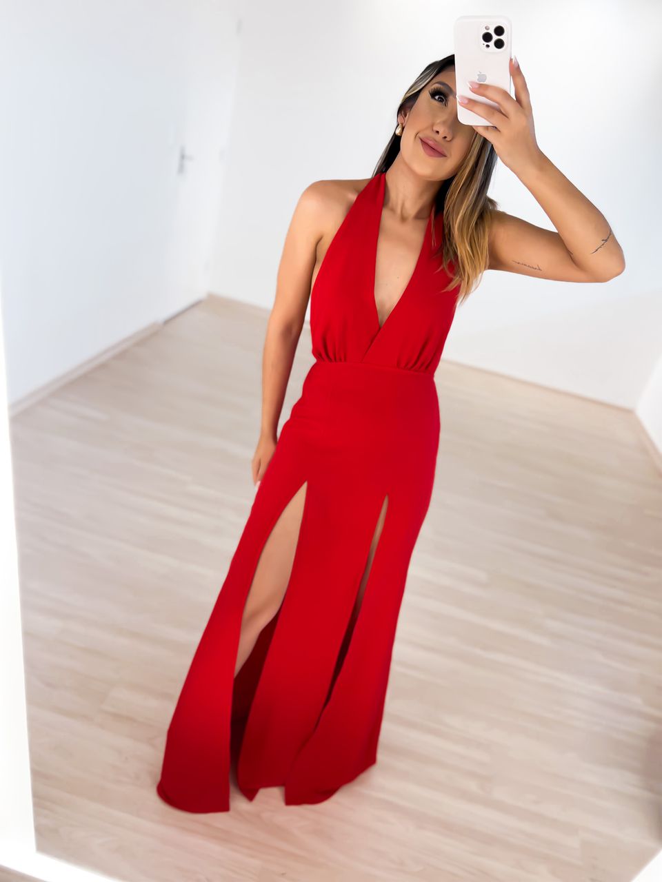 VESTIDO EMANUELA vermelho