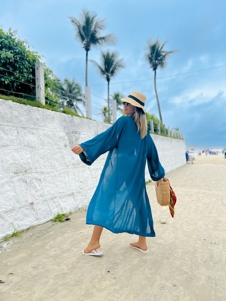 KIMONO CF LONGO azul