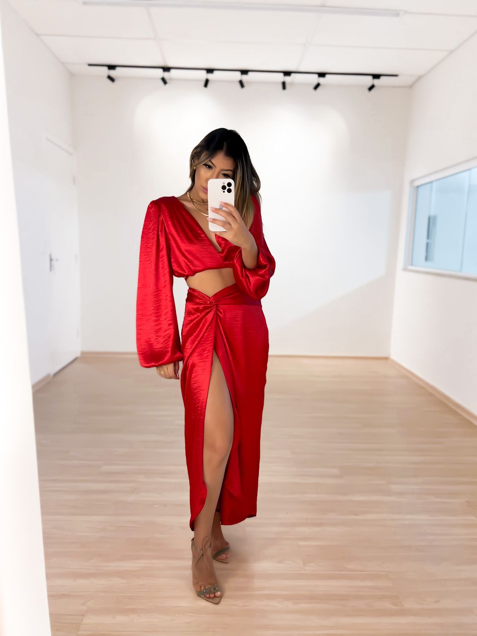 CONJUNTO CF MICAELA vermelho